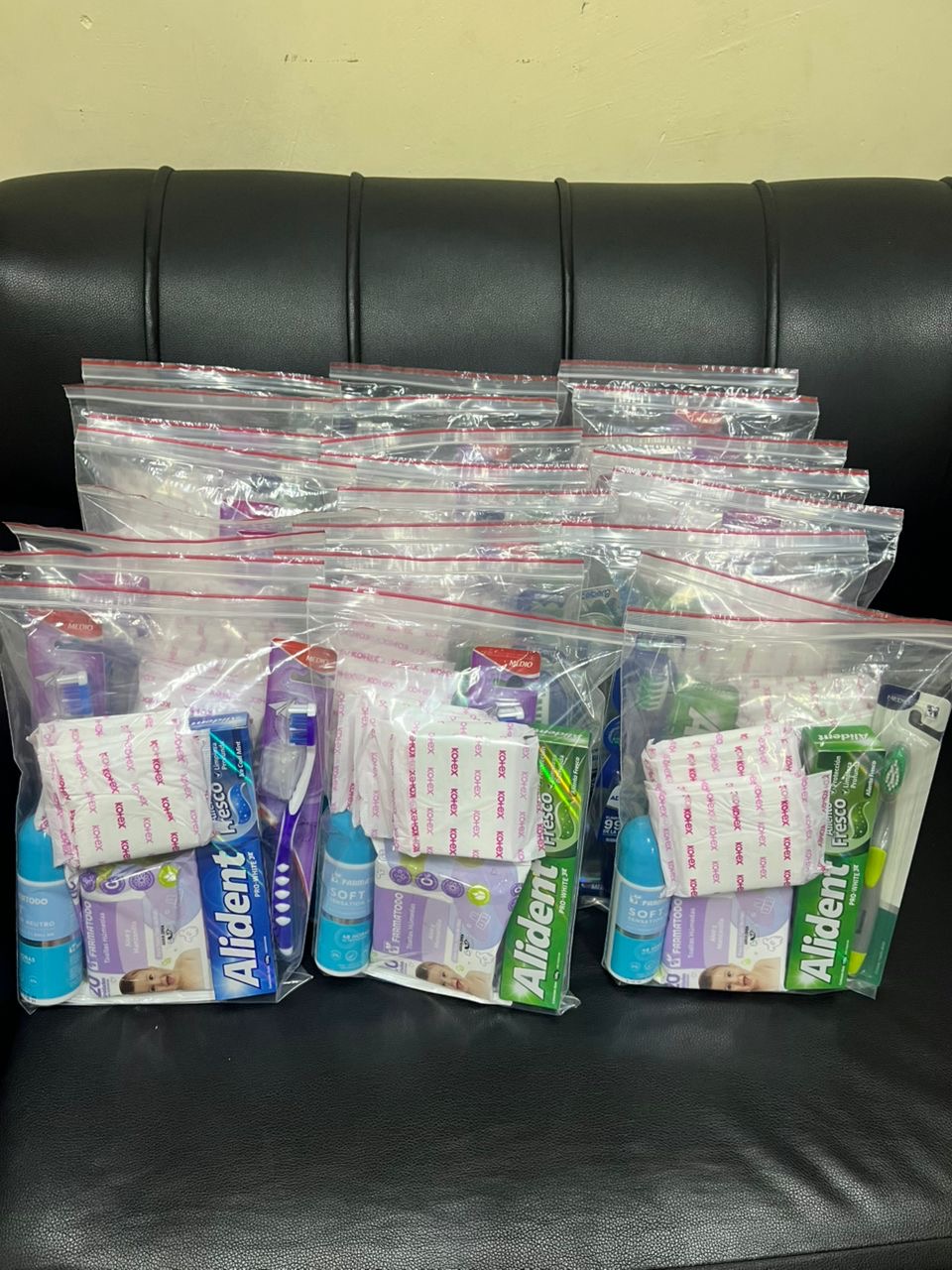 Kits de higiene armados